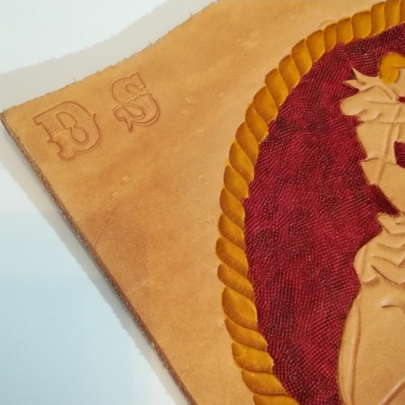 Tooled Leather Wilderness Wall Art Decor - Picture 3 of 7